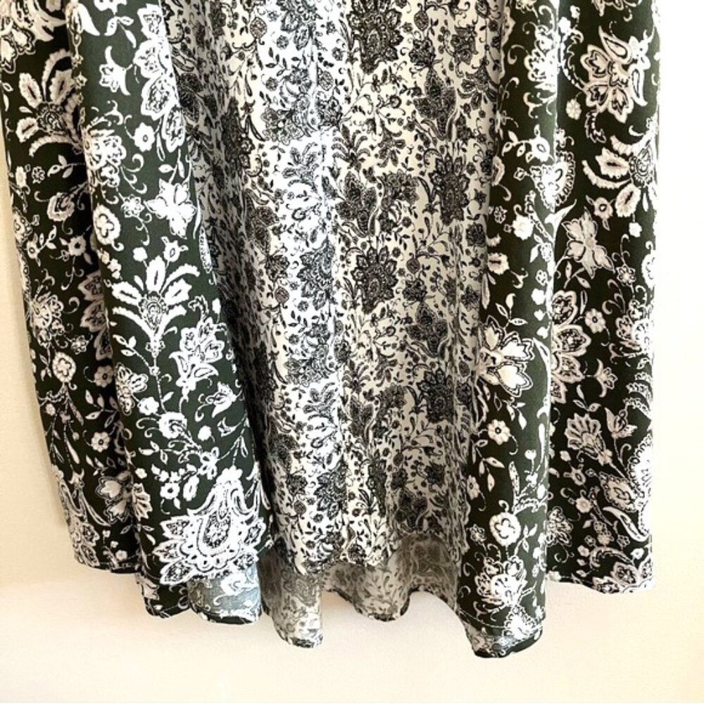 Torrid Black and White Floral Midi Dress - Picture 10 of 13